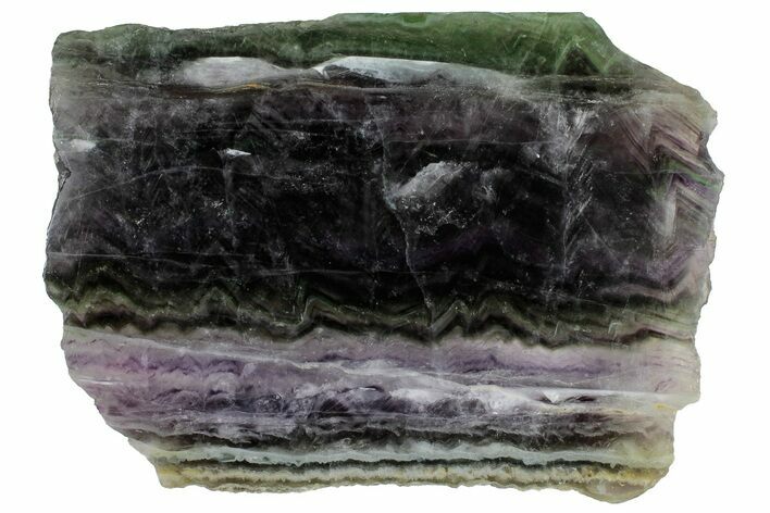 Colorful, Polished Fluorite Slab - China #297620